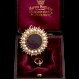 Victorian Pearl Sunburst Locket