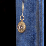 Victorian Gold & Enamel Mini AEI Locket