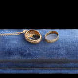 Victorian Gold & Enamel Mini AEI Locket