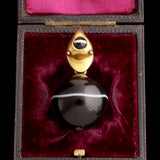Victorian Banded Agate Snake Pendant