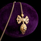 18th Century Iberian Diamond Bow Pendant