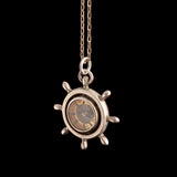 Victorian Ship's Wheel Compass Necklace