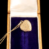 Victorian Gold Nugget Textured Heart Locket