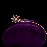 Victorian Ruby, Diamond & Pearl Ship's Wheel Pendant