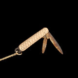 Vintage Gold Penknife Necklace