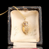 Victorian Ruby & Pearl Owl Necklace