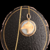 Victorian Fox Cameo Necklace
