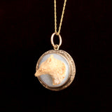 Victorian Fox Cameo Necklace