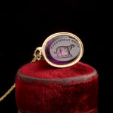 Georgian "Yours Faithfully" Amethyst Seal Necklace