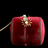 Victorian Gemstone Spider Necklace