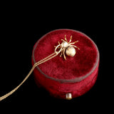 Victorian Gemstone Spider Necklace