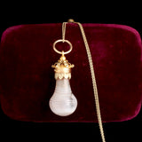 Georgian Carved Agate Scent Vial Necklace