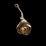 Victorian Gilt Silver Rose Vinaigrette