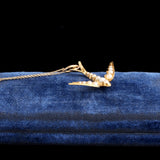 Edwardian Seed Pearl Swallow Necklace