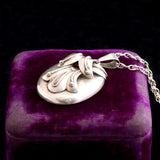 Victorian Ascot Motif Silver Locket