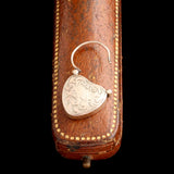 Victorian Heart Padlock Scallop Shell Locket