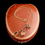 Edwardian Citrine & Diamond Negligee Necklace