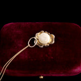 Victorian Turquoise Pavé Pansy Locket