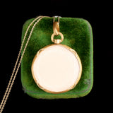 Early 20th Century French Reeded Edge Photo Locket