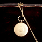 Victorian Engine-Turned "EM" Vinaigrette Necklace