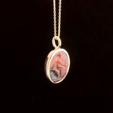 Ancient Roman Mercury Intaglio Agate Necklace