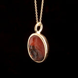 Ancient Roman Mercury Intaglio Agate Necklace