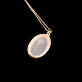 Ancient Roman Jupiter Intaglio Chalcedony Necklace