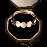 Georgian Coral Half Hoop Ring