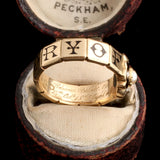 Victorian William & Rebecca Perrott Mourning Ring
