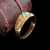 Edwardian "I Cling to Thee" Cross Ring