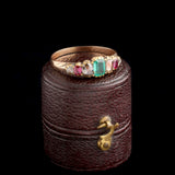 Georgian Multi-Colored Seven Stone Ring