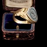 Victorian "Recte Faciendo Securus" Shield Signet Ring