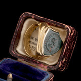 Victorian "Recte Faciendo Securus" Shield Signet Ring