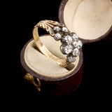 Georgian Diamond Pansy Mourning Ring