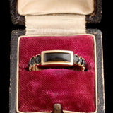 Georgian French Jet Mourning Ring