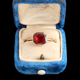 Georgian Flat Cut Garnet Ring