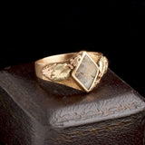 Late 19th Century Gold in Quartz Grapes & Leaves Ring