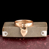 WWI Era Heart Padlock Sweetheart Ring