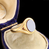 Victorian Nicolo Sardonyx "Eye" Signet Ring