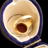 Victorian Nicolo Sardonyx "Eye" Signet Ring