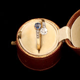 Edwardian Sapphire & Diamond Toi et Moi Ring
