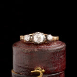 Georgian Old Cut Diamond Trilogy Ring