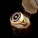 Victorian "Pari Animo" Intaglio Memorial Ring