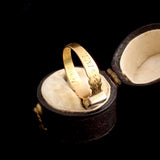 Georgian "Vive ad Deum" Hair Locket Ring