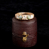 Victorian Cat's Eye Chrysoberyl & Diamond Five Stone Ring