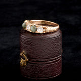 Victorian Cat's Eye Chrysoberyl & Diamond Five Stone Ring