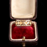 Late Victorian Diamonds & Stars Faceted Band