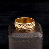 Late Victorian Diamonds & Stars Faceted Band