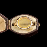 "A Letter Softens the Pains of Absence" Wax Seal Ring