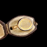 "A Letter Softens the Pains of Absence" Wax Seal Ring